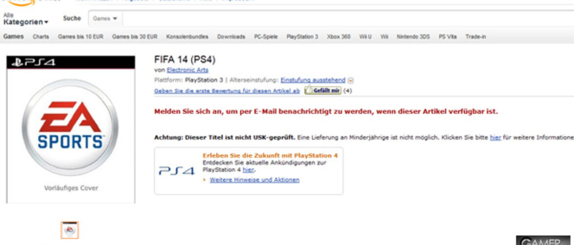 FIFA 14 PS4
