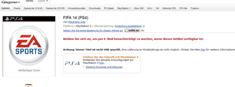FIFA 14 PS4