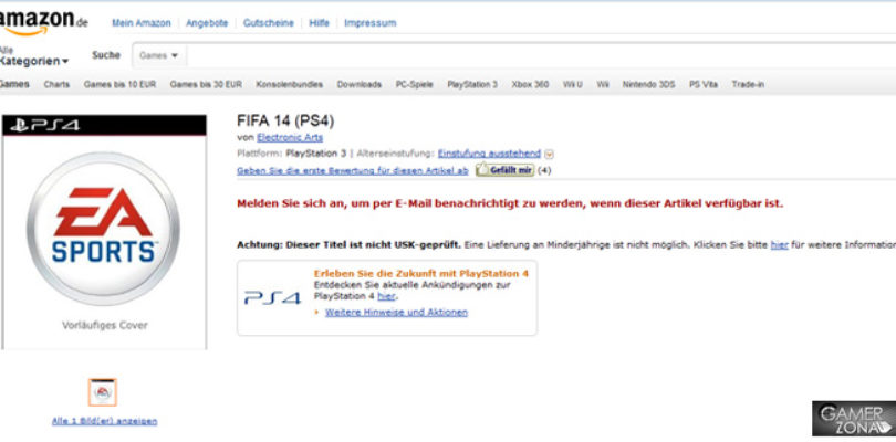 FIFA 14 PS4