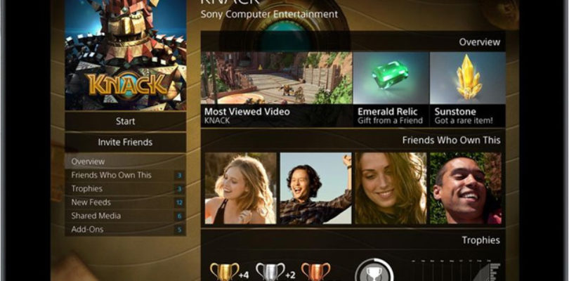 PlayStation 4 Interfaz juegos