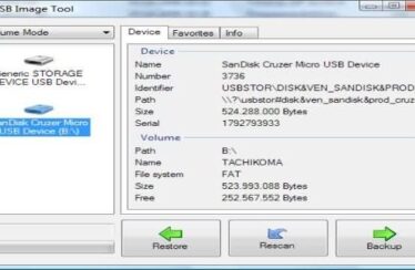 USB Image Tool realiza copias de seguridad de dispositivos de almacenamiento USB