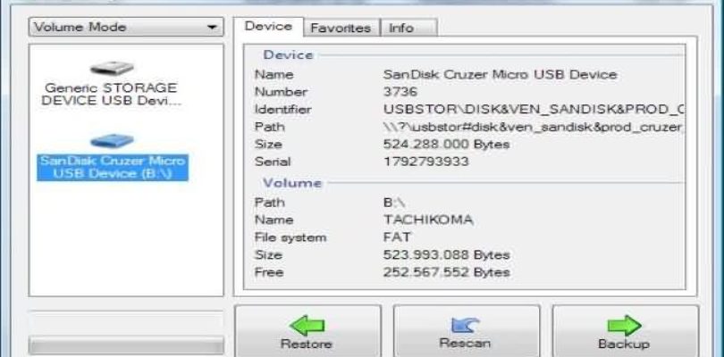USB Image Tool realiza copias de seguridad de dispositivos de almacenamiento USB