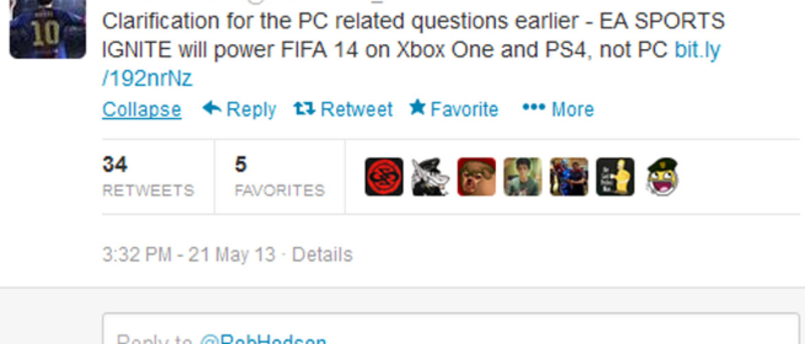 FIFA 14 twitter