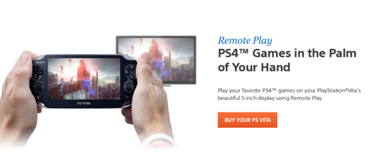 PS Vita Remote Play PlayStation 4