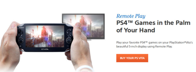 PS Vita Remote Play PlayStation 4