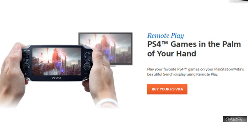 PS Vita Remote Play PlayStation 4