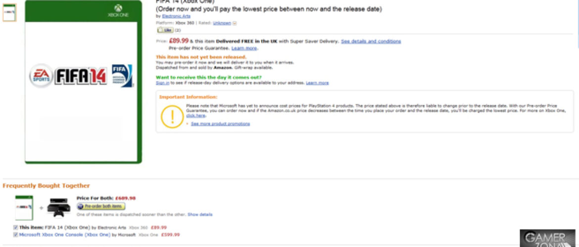 FIFA 14 Amazon