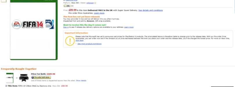 FIFA 14 Amazon