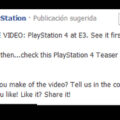 PlayStation 4 Facebook