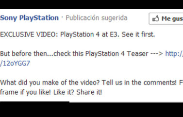 PlayStation 4 Facebook