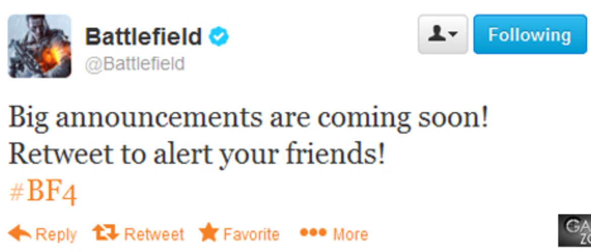 Battlefield 4 Twitter