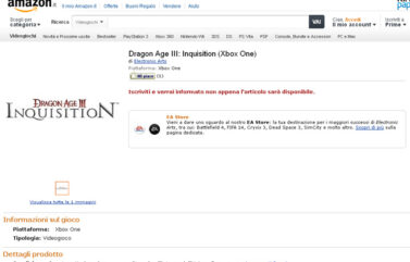 Dragon Age III Xbox One