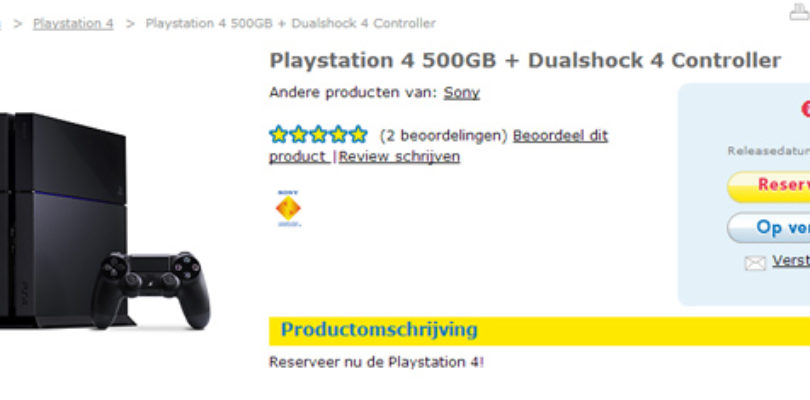 PlayStation 4 lanzamiento