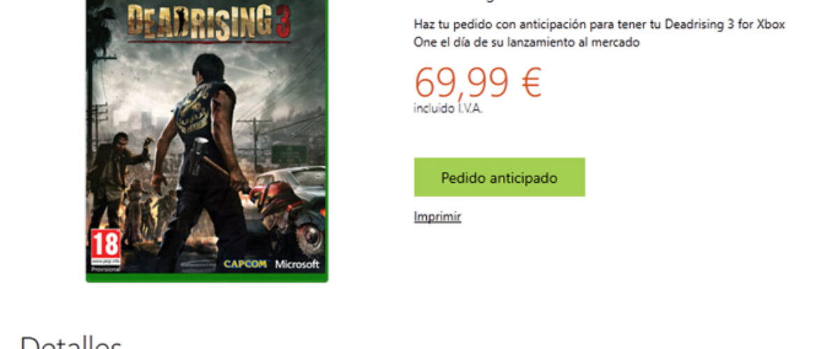 Xbox One Dead Rising 3