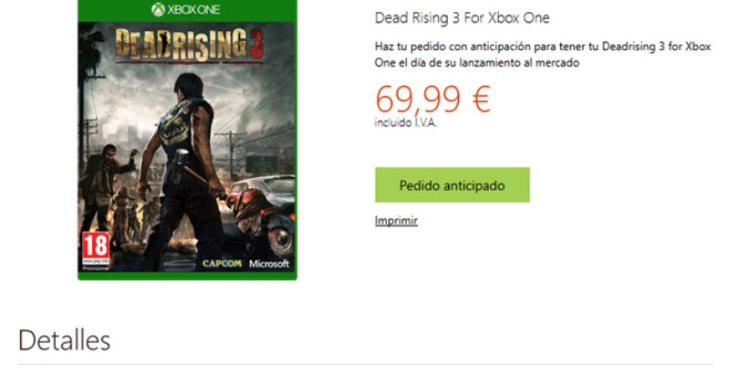 Xbox One Dead Rising 3