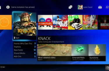 PlayStation 4 interfaz