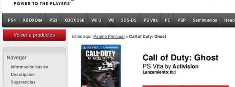 CoD Ghosts PS Vita