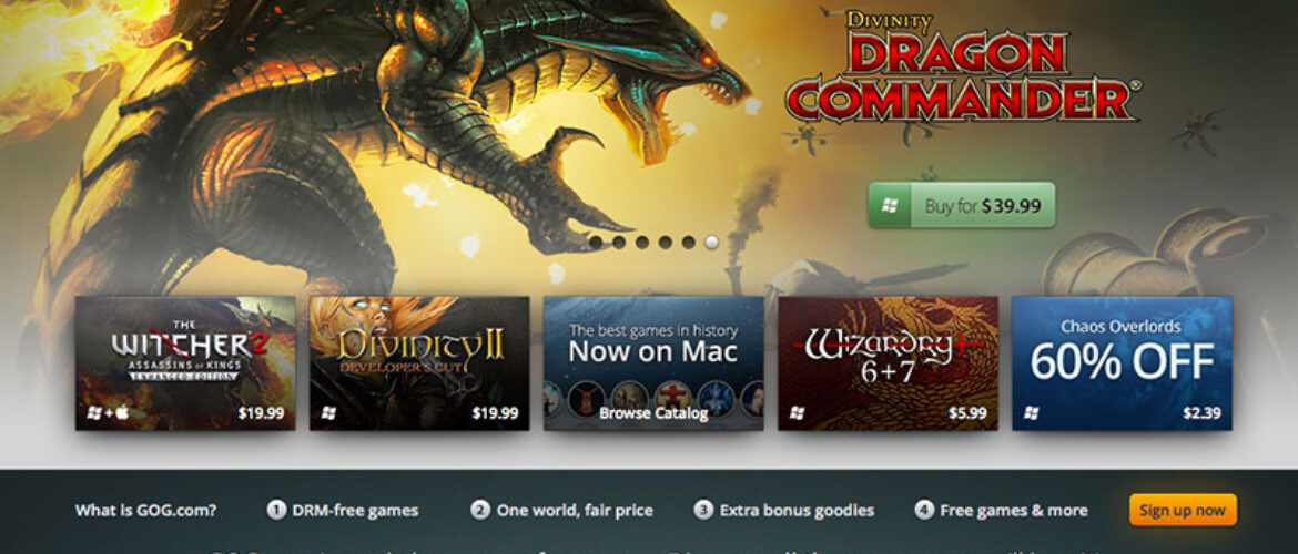 GoG, la web de los juegos abandonware y mucho más.