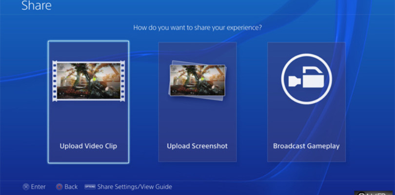 PlayStation 4 subir vídeos