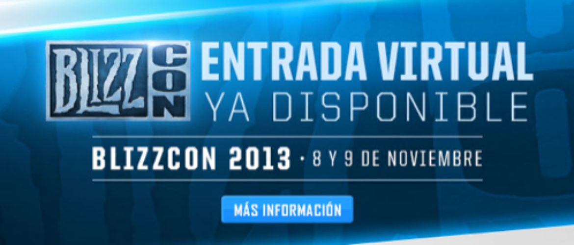 Entradas virtuales a la venta para la Blizzcon 2013.