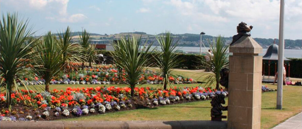 Parque con Lemmings en Dundee, Escocia.