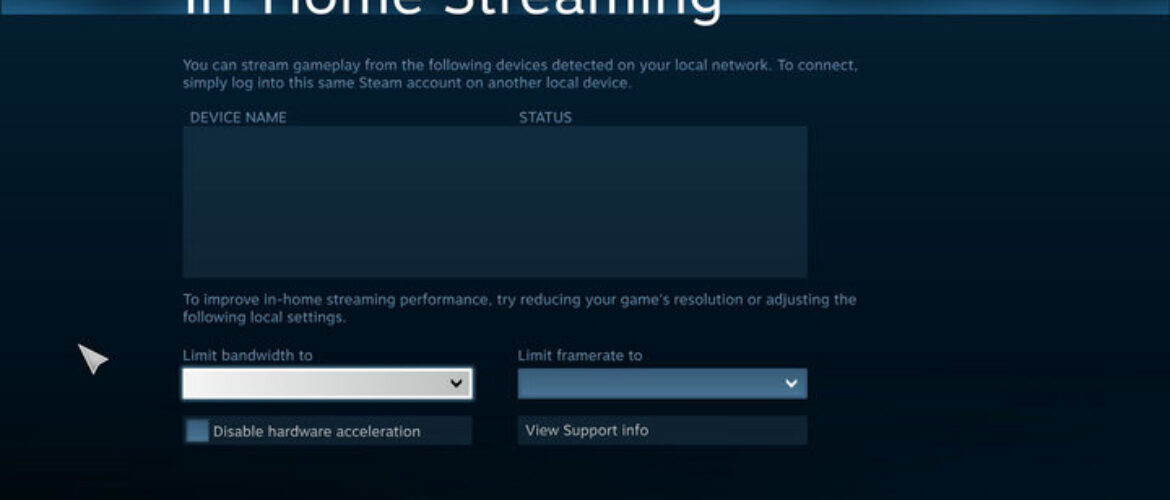 Pantallazo del streaming 'in-house'.