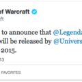 Tuit en la cuenta de World of Warcraft.