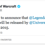 Tuit en la cuenta de World of Warcraft.