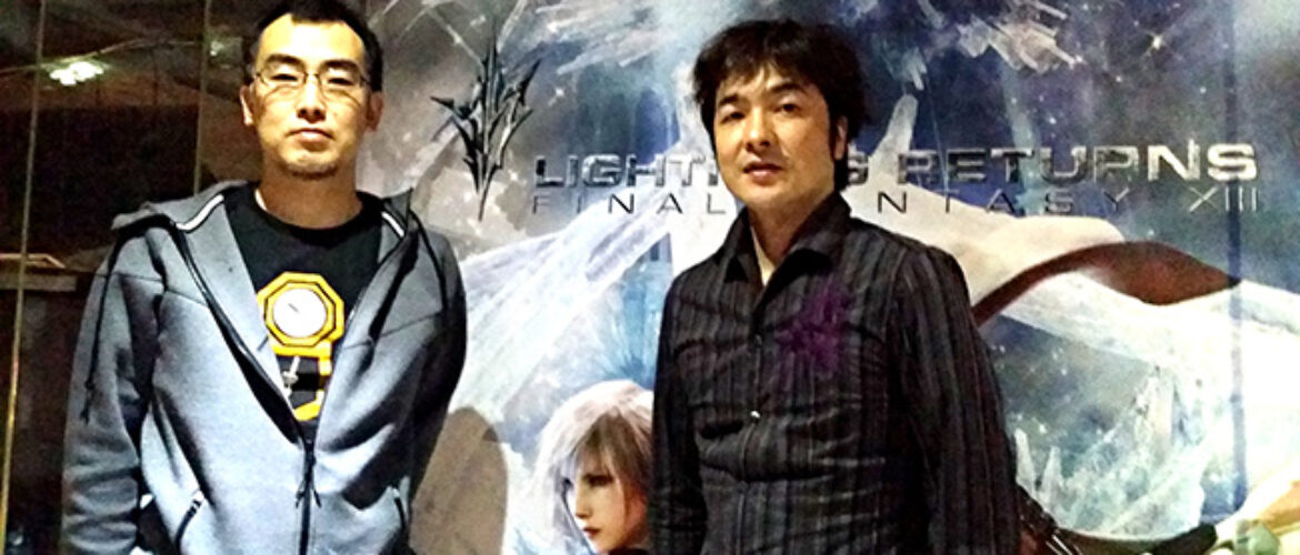 Toriyama y Abe, de Lightning Returns Final Fantasy XIII.