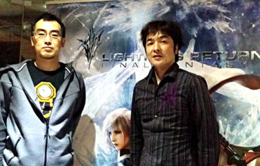 Toriyama y Abe, de Lightning Returns Final Fantasy XIII.