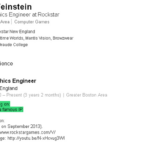 CV del ingeniero gráfico de Rockstar.