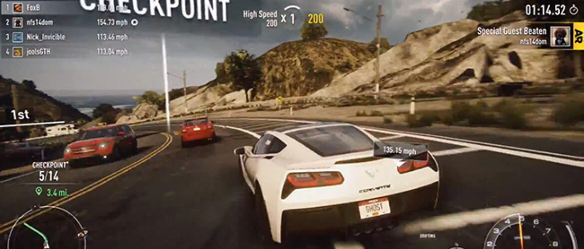Need for Speed Rivals y sus gadgets.