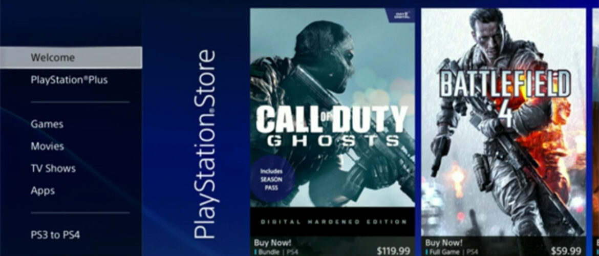 PlayStation 4 interfaz