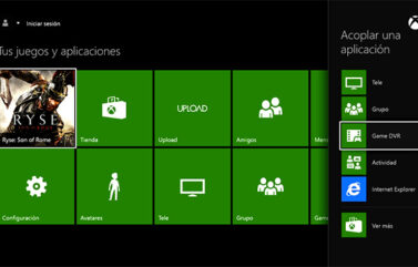 Acoplar aplicación en Xbox One.