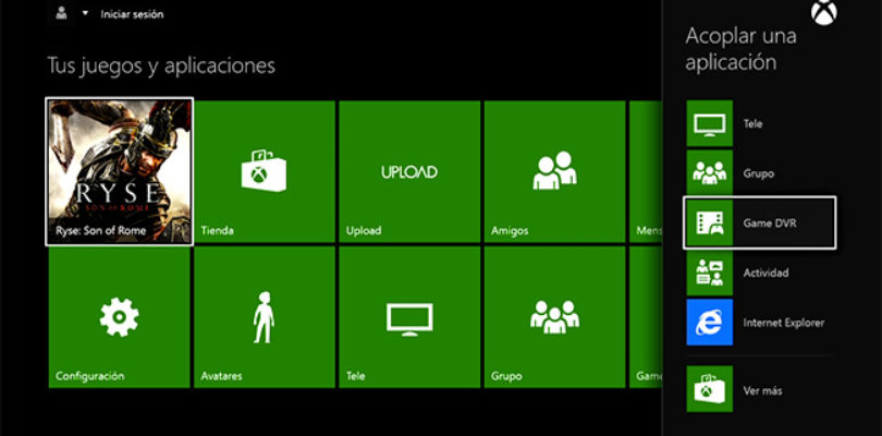 Acoplar aplicación en Xbox One.