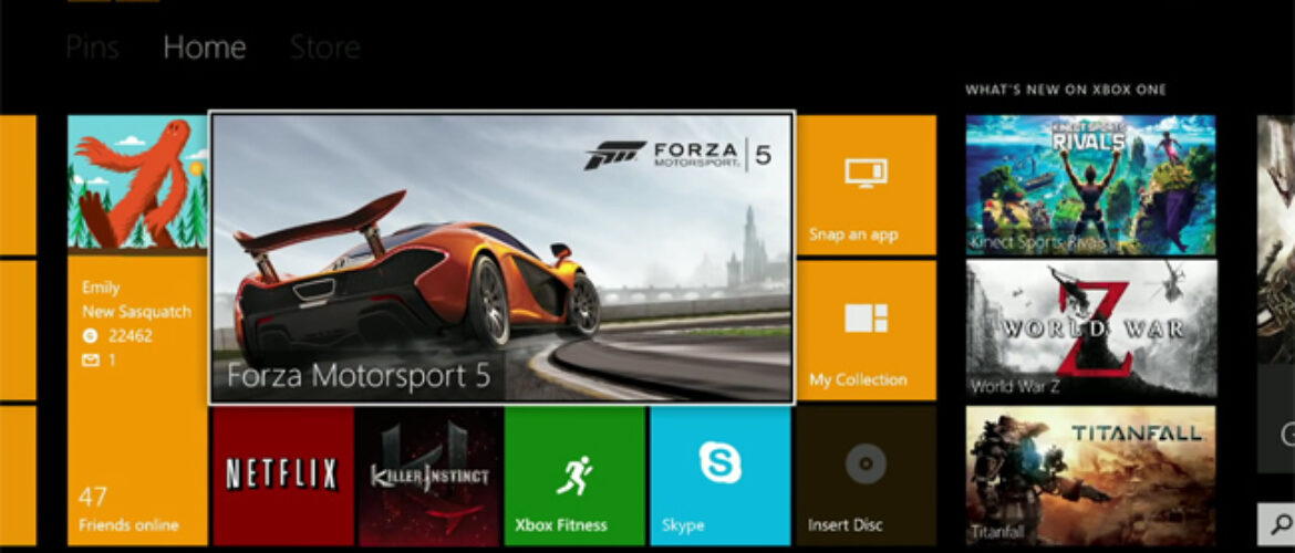 Xbox One dashboard