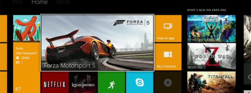 Xbox One dashboard