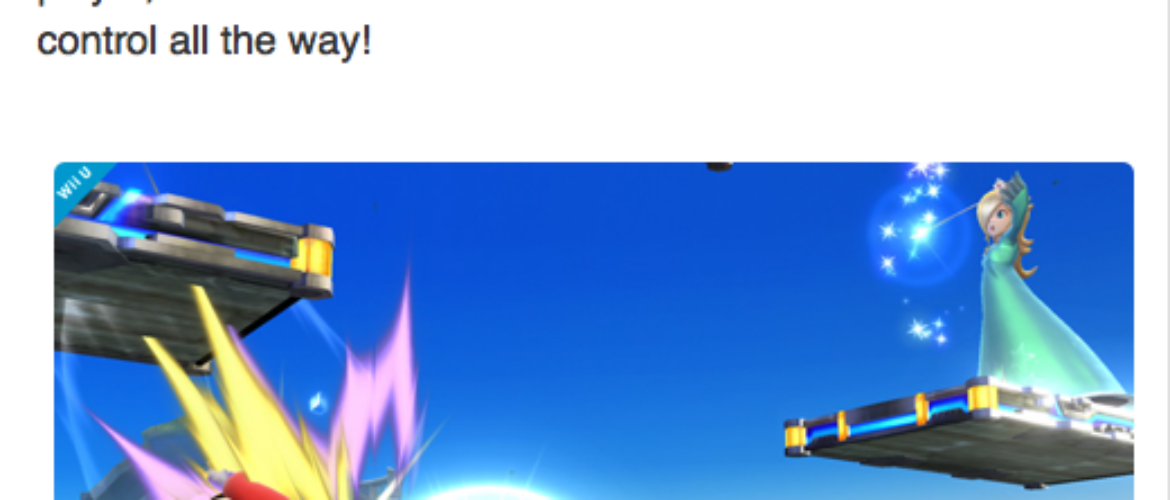 Rosalina y Luma luchando en Super Smash Bros.
