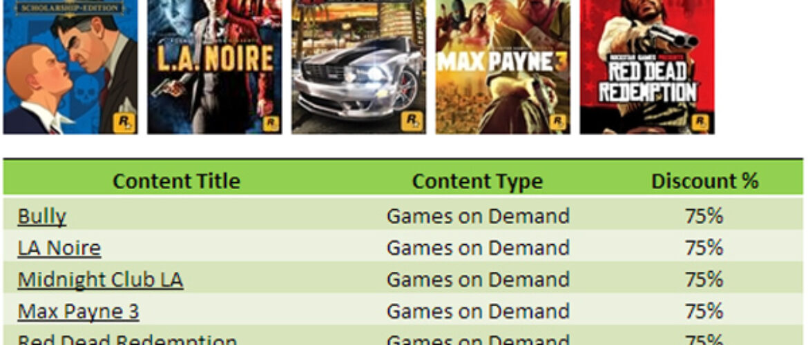 Rockstar Xbox Live